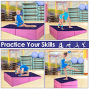 Folding Incline Mat Slope Cheese Gymnastics Gym Exercise Yellow by LJGDeals
