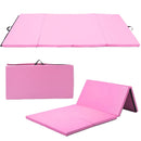 4-Panel Folding Gymnastics Mat with Carrying Handles for Home Gym-Navy by LJGDeals