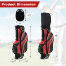 Golf Stand Cart Bag with 6-Way Divider Carry Pockets by LJGDeals
