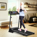 1.0 HP Foldable Treadmill Electric Support Mobile Power by LJGDeals