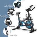 Indoor Silent Belt Drive Adjustable Resistance Cycling Stationary Bike by LJGDeals