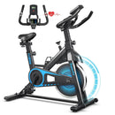 Indoor Silent Belt Drive Adjustable Resistance Cycling Stationary Bike by LJGDeals