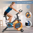 Indoor Silent Belt Drive Adjustable Resistance Cycling Stationary Bike by LJGDeals