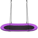 60 Inch Saucer Surf Outdoor Adjustable Swing Set-Purple
