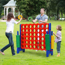 Jumbo 4-to-Score Giant Game Set with 42 Jumbo Rings and Quick-Release Slider by LJGDeals