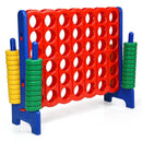 Jumbo 4-to-Score Giant Game Set with 42 Jumbo Rings and Quick-Release Slider by LJGDeals