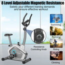Magnetic Stationary Upright Cycling Bike with 8-Level Resistance by LJGDeals