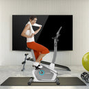 Magnetic Stationary Upright Cycling Bike with 8-Level Resistance by LJGDeals