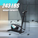 Magnetic Elliptical Machine Cross Trainer with Display Pulse Sensor 8-Level by LJGDeals