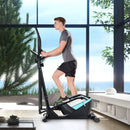 Magnetic Elliptical Machine Cross Trainer with Display Pulse Sensor 8-Level by LJGDeals