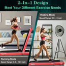 4.75HP 2 In 1 Folding Treadmill with Remote APP Control by LJGDeals