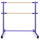 47 Inch Double Ballet Barre with Anti-Slip Footpads