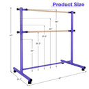 47 Inch Double Ballet Barre with Anti-Slip Footpads by LJGDeals
