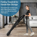 2.25HP Electric Folding Treadmill with HD LED Display and APP Control Speaker by LJGDeals