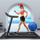 2.25HP Electric Folding Treadmill with HD LED Display and APP Control Speaker by LJGDeals