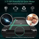3.75HP Electric Folding Treadmill with Auto Incline 12 Program APP Control by LJGDeals