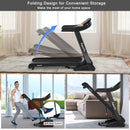 3.75HP Electric Folding Treadmill with Auto Incline 12 Program APP Control by LJGDeals