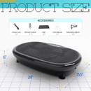 Mini Vibration Body Fitness Platform with Loop Bands by LJGDeals