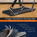 2-in-1 Folding Treadmill with Remote Control and LED Display-Black by LJGDeals