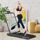 2-in-1 Folding Treadmill with Remote Control and LED Display-Black by LJGDeals