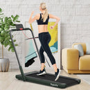 2-in-1 Folding Treadmill with Remote Control and LED Display-Green by LJGDeals