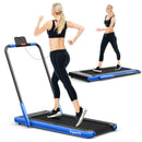 2-in-1 Folding Treadmill with Remote Control and LED Display-Blue by LJGDeals