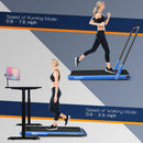 2-in-1 Folding Treadmill with Remote Control and LED Display-Blue by LJGDeals