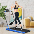 2-in-1 Folding Treadmill with Remote Control and LED Display-Blue by LJGDeals