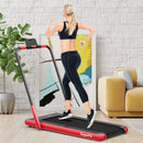 2-in-1 Folding Treadmill with Remote Control and LED Display-Red by LJGDeals