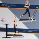 2-in-1 Folding Treadmill with Remote Control and LED Display-White by LJGDeals