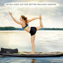 11 Feet Inflatable Standing Board Surfboard with Bag and Paddle by LJGDeals