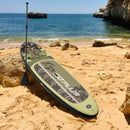 11 Feet Inflatable Standing Board Surfboard with Bag and Paddle by LJGDeals
