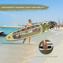 11 Feet Inflatable Standing Board Surfboard with Bag and Paddle by LJGDeals