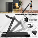 4.0HP Foldable Electric Treadmill Jogging Machine with Speaker LED-Black by LJGDeals