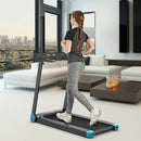 Folding Electric Compact Walking Treadmill with APP Control Speaker by LJGDeals
