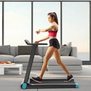Folding Electric Compact Walking Treadmill with APP Control Speaker by LJGDeals