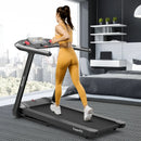 4.75HP Folding Treadmill with Preset Programs Touch Screen Control-Black by LJGDeals