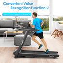 4.75HP Folding Treadmill with Preset Programs Touch Screen Control-Black by LJGDeals