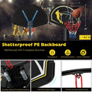 Adjustable Basketball Hoop System 4.25-10 Feet Portable by DirectDeals