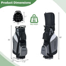 14-Way Golf Cart Stand Bag with Waterproof Rain Hood by LJGDeals