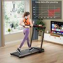 3-in-1 Folding Treadmill with Large Desk and LCD Display by LJGDeals