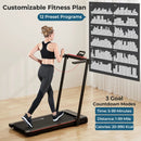 3-in-1 Folding Treadmill with Large Desk and LCD Display by LJGDeals