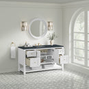 James Martin Breckenridge 60" Single Bathroom Vanity, Bright White