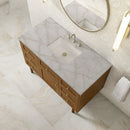 James Martin Laurent 48" Dual Mount Single Bathroom Vanity, Honey Oak