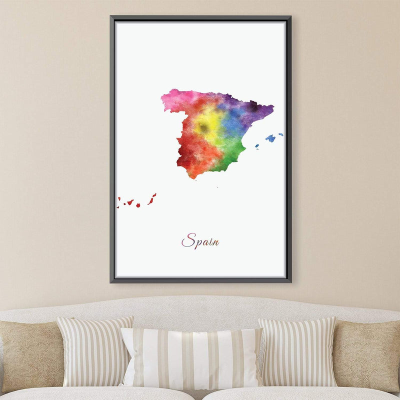 Spain Rainbow Canvas