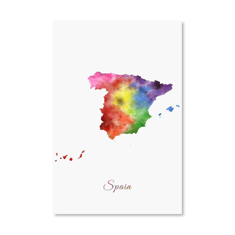 Spain Rainbow Canvas