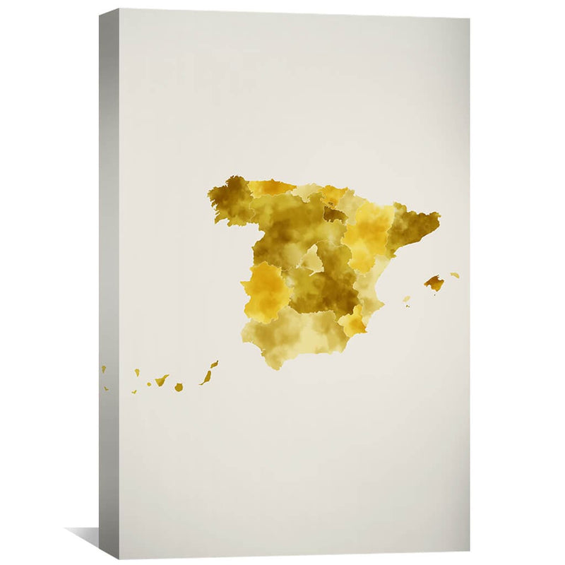 Spain Watercolor Canvas