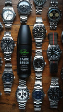 SparkBrush™ by Sparklean® — Soft-Bristle Watch & Jewelry Cleaner + Microfiber Cloth by Sparklean