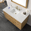 James Martin Laurent 48" Dual Mount Single Bathroom Vanity, Light Natural Oak