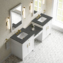 James Martin Bellshire 84" Double Bathroom Vanity, Bright White
